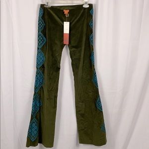 Tory Burch velvet flare pants-size 2